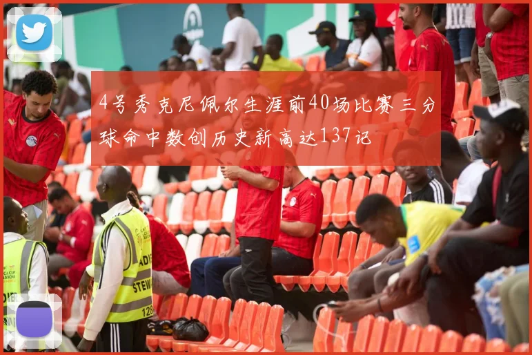 4号秀克尼佩尔生涯前40场比赛三分球命中数创历史新高达137记