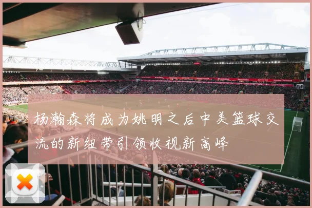 杨瀚森将成为姚明之后中美篮球交流的新纽带引领收视新高峰